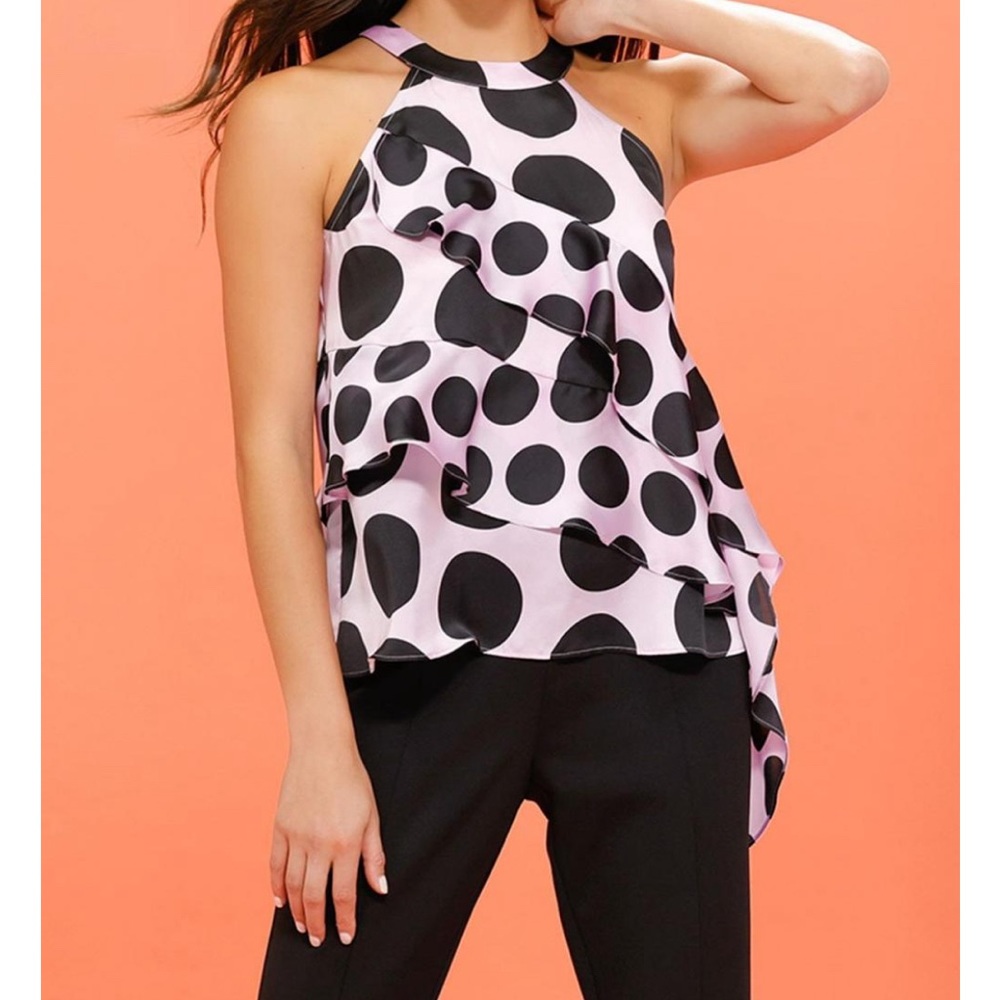 ASYMMETRICAL HALTER TOP